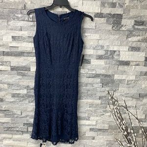 NWT Enfocus Studio navy blue evening dress sz 8